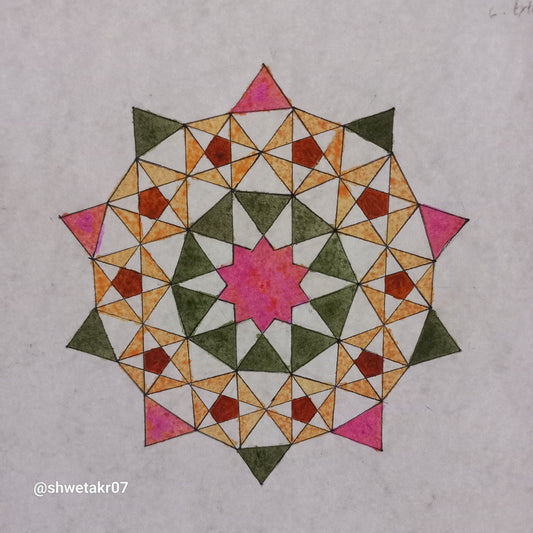 10-fold Rosette Geometric Pattern