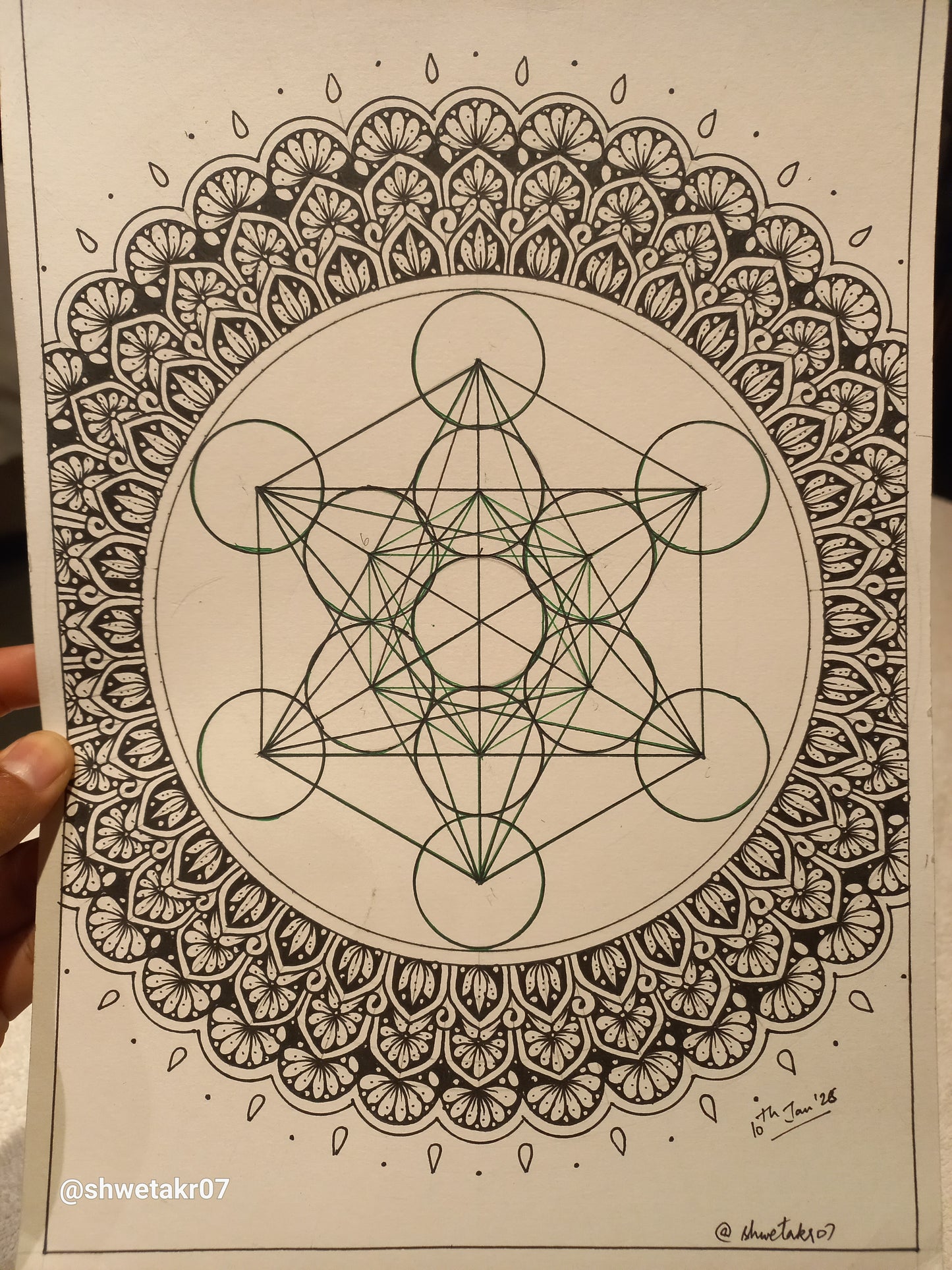 Metatron's Cube Mandala